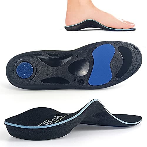 PCSsole High Arch Support Gel Insoles for Flat Feet, Plantar Fasciitis, Heel Pain, Metatarsalgia, Over Pronation