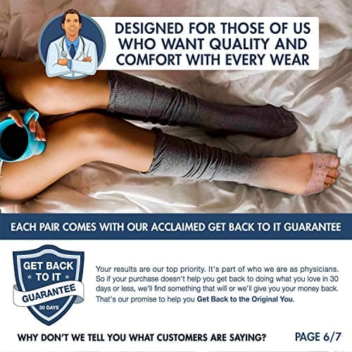 Dr. Frederick's Moisturizing Gel Socks - 4 Pieces - Prevents Dry Heels & Cracked Feet