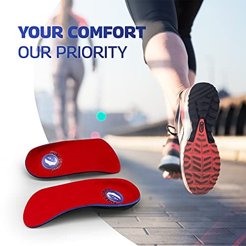 Pure Stride Professional 3/4 Length Orthotics for Men's 12-13 / Women's 14-15 - Arch, Heel & Metatarsal Support