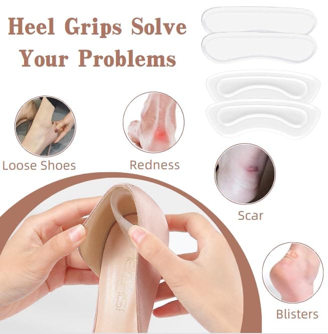 Gel Heel Cushion Pads for Men and Women Shoes