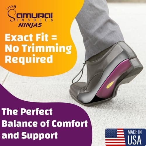 Plantar Fasciitis Relief Insoles for Ninjas - Podiatrist Designed, Made in the USA