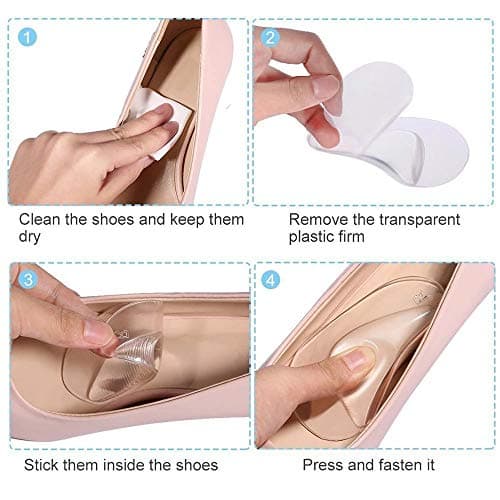 FLORNO Arch Support Shoe Insoles for Flat Feet & Plantar Fasciitis - Unisex, 4 Pairs