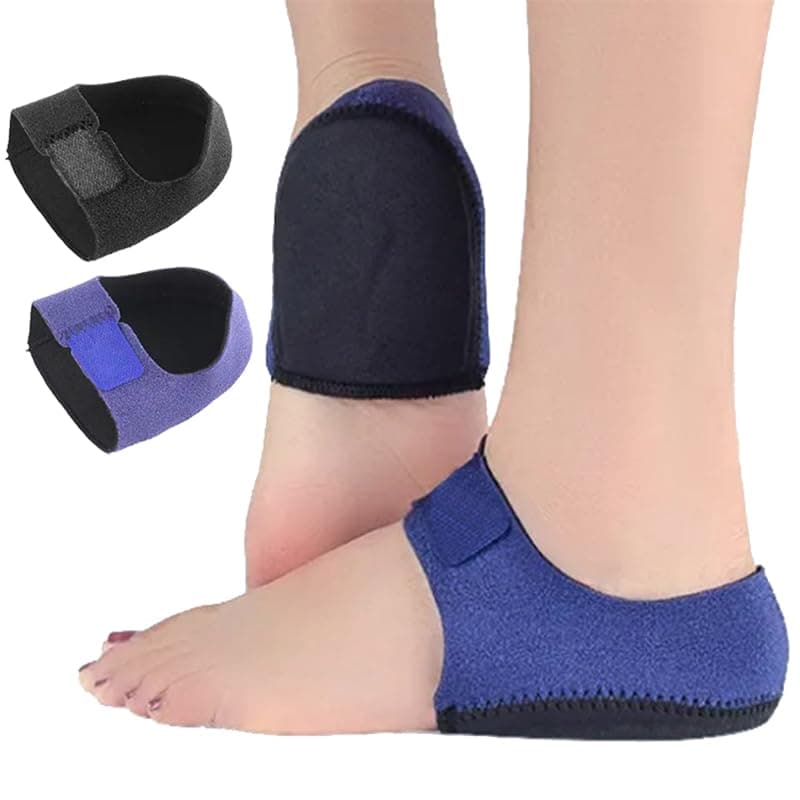 RooRuns Breathable Heel Socks with Hoop and Loop Fastener, Men and Women
