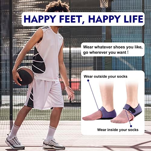 2PCS Gel Heel Protectors for Plantar Fasciitis and Achilles Tendinitis, Blue