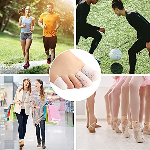 16 PCS Silicone Toe Protectors for Pain Relief from Corns, Blisters, and Ingrown Toenails