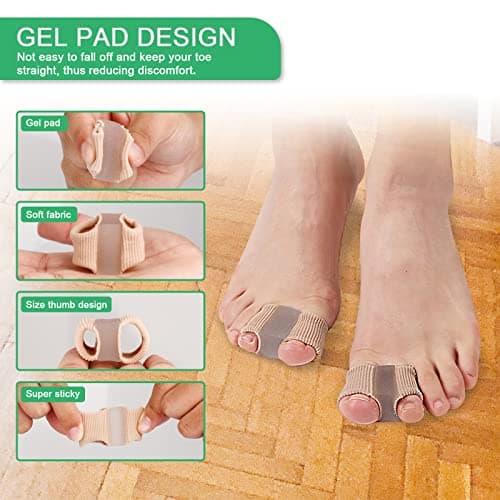 Toe Separators with 2 Loops for Bunion Pain Relief - 1 Pair