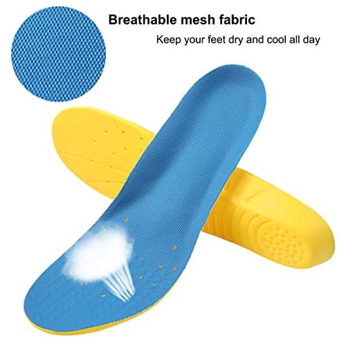 Best Shock Absorbing Memory Foam Insoles for Men and Women (M)