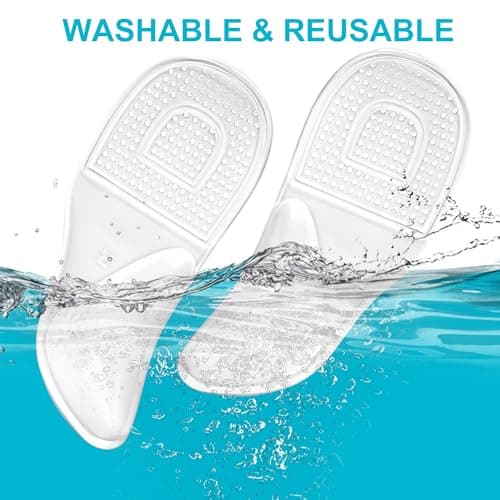 Gel Arch Pads for Plantar Fasciitis Relief, Medium/Small Size