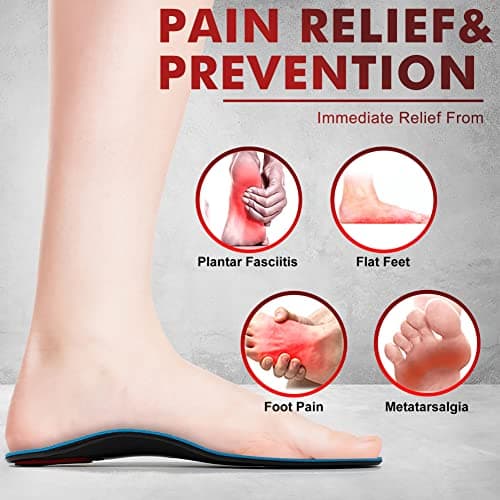 Plantar Fasciitis Insoles with Arch Support for Women and Men