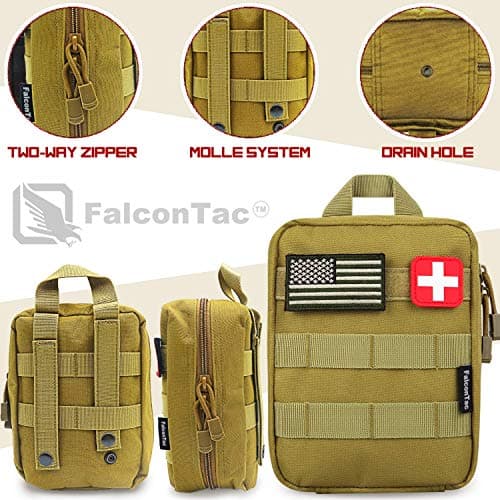 200 Piece First Aid Kit for Outdoor Adventures Tan