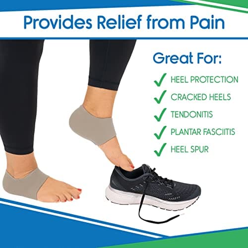VIVEsole Heel Protectors - Plantar Fasciitis Relief for Men & Women