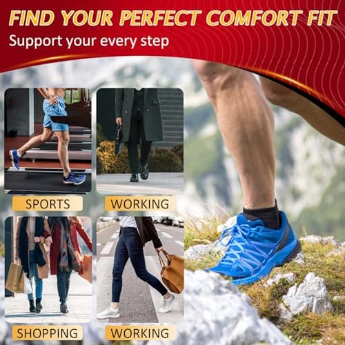 Ailaka High Arch Support Insoles for Flat Feet, Plantar Fasciitis Relief