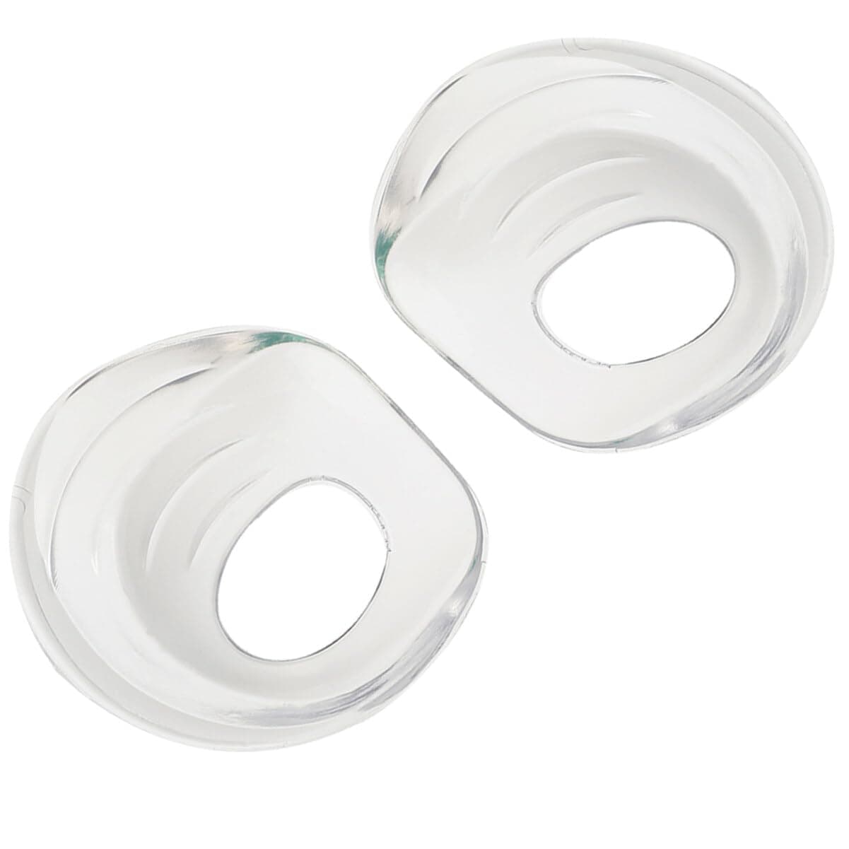 Healifty 2 Pair Silicone Gel Heel Cups - Foot Comfort Pads for Plantar, Heel & Achilles Support