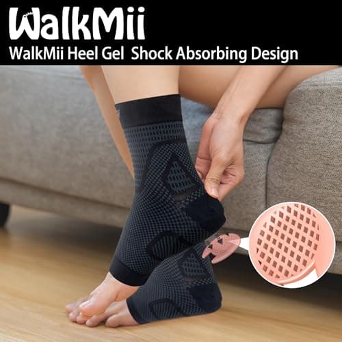 Compression Sleeve Socks for Heel Pain and Spurs, 1 Pair