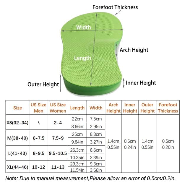 Orthotic Inserts for Men