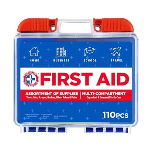 Smart 110 PC First Aid Kit: Clean, Protect, & Heal Minor Injuries