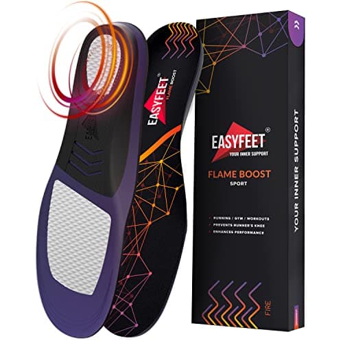 Men's & Women's Running Shoe Insoles - Shock Absorption & Comfort Inserts for Sports like Hiking, Tennis & Basketball — Violet