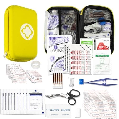 Emergency Survival Kit 275pcs Home Travel Hiking Camping Essentials — Yellow-273Pcs