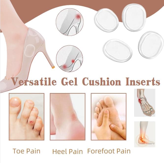 Gel Heel Cushion Pads for Men and Women Shoes