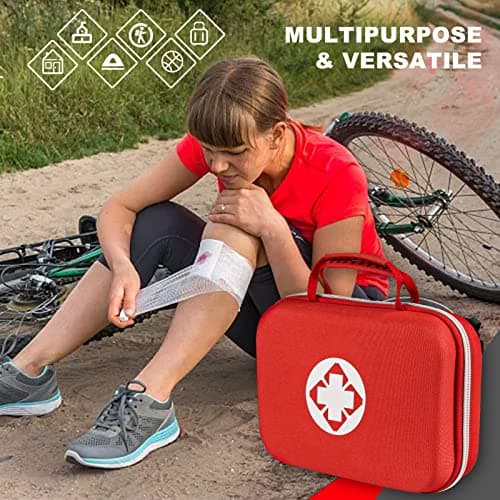 YIDERBO Portable Red First Aid Kit 299PCS Multi-Purpose Survival Gear Outdoor Yarding