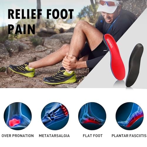 Orthotic Insoles for Plantar Fasciitis, Flat Feet, and Heel Spurs