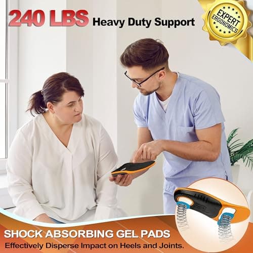 High-Arch Support Orthotic Insoles for Plantar Fasciitis, Knee Pain, and Flat Feet - Cloud Step Comfort Gel Insoles