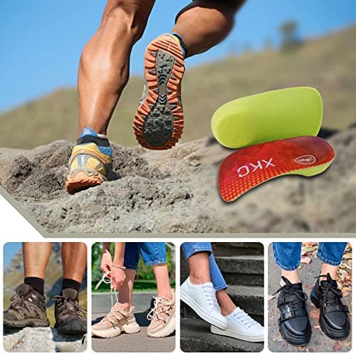 Orthotic Inserts for Women - Plantar Fasciitis, Flat Feet, Over-Pronation Relief (Women's Size 7.5-9.5)
