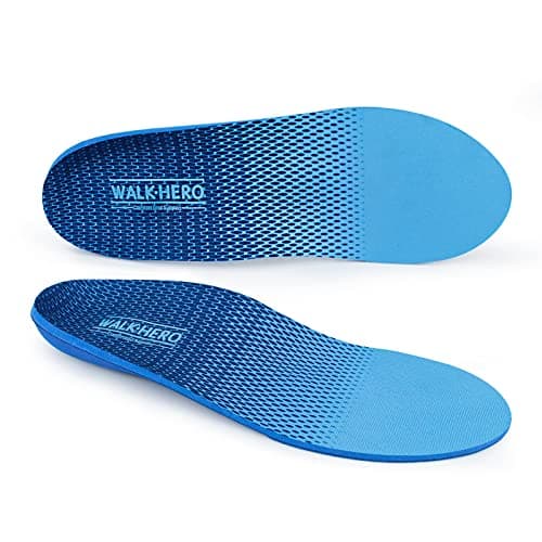 Plantar Fasciitis Foot Insoles for High and Flat Arch Support | Men's 9-9 1/2 | Women's 11-11 1/2 — New Blue