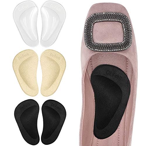 Dr. Foot's Arch Support Shoe Inserts for Flat Feet and Plantar Fasciitis Pain Relief — 3 Colors - 3 Pairs