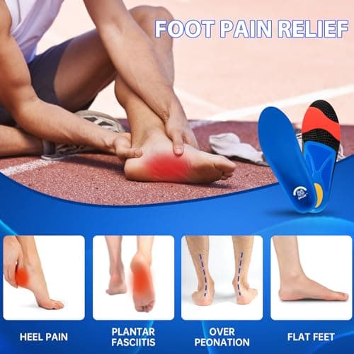 High Arch Support Insoles for Heel Pain - DACAT Plantar Fasciitis Orthotics