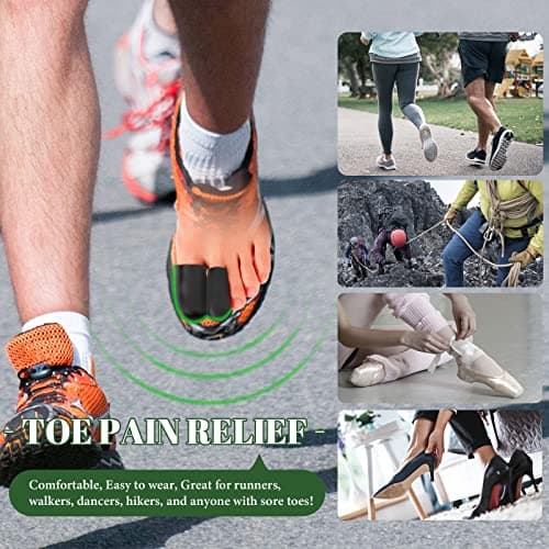 Bukihome Silicone Toe Protectors, Pain Relief for Corns & Blisters (4 L + 8 S)