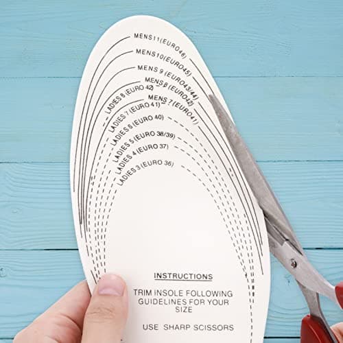 Sibba Breathable Memory Foam Shoe Insoles, Cut to Size for Men Women Sports Running Size 36-46