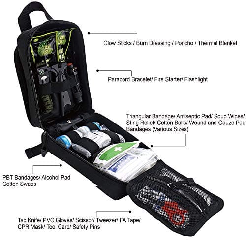 250 Piece Survival First Aid Kit for Outdoor Emergencies