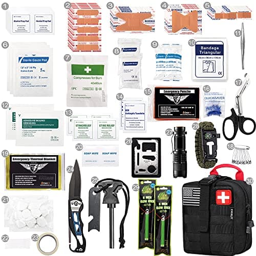 EVERLIT 250 Piece Survival First Aid Kit for Camping & Hiking