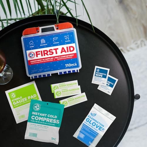 Smart 110 PC First Aid Kit: Clean, Protect, & Heal Minor Injuries