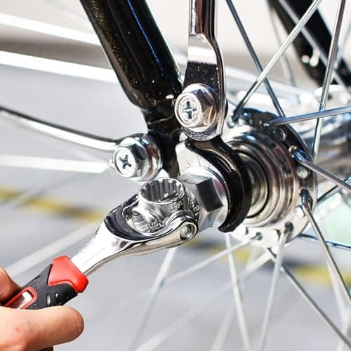 52-in-1 Stainless Steel Wrench with Rotating Head, Universal Tool for Automotive and Home Repairs