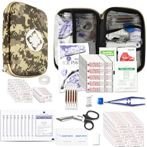 Emergency Survival Kit 275pcs Home Travel Hiking Camping Essentials — Camouflage-273Pcs
