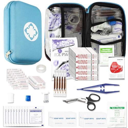 Emergency Survival Kit 275pcs Home Travel Hiking Camping Essentials — Blue-273Pcs