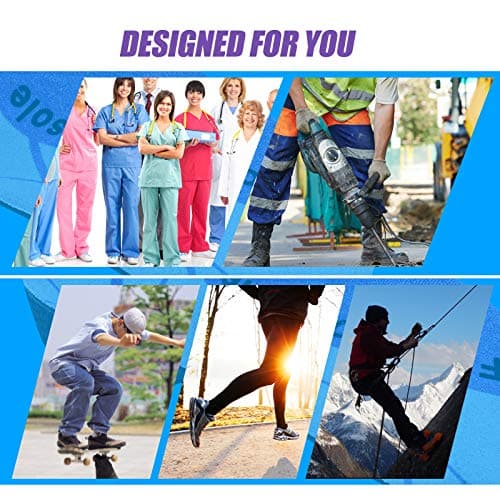 High Arch Support Insoles for Work Boots, Relieves Foot Pain for Men and Women
