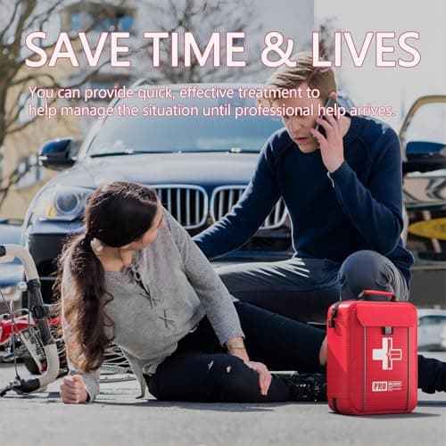 Molle System 265 Piece First Aid Trauma Kit for Cars, Home & More