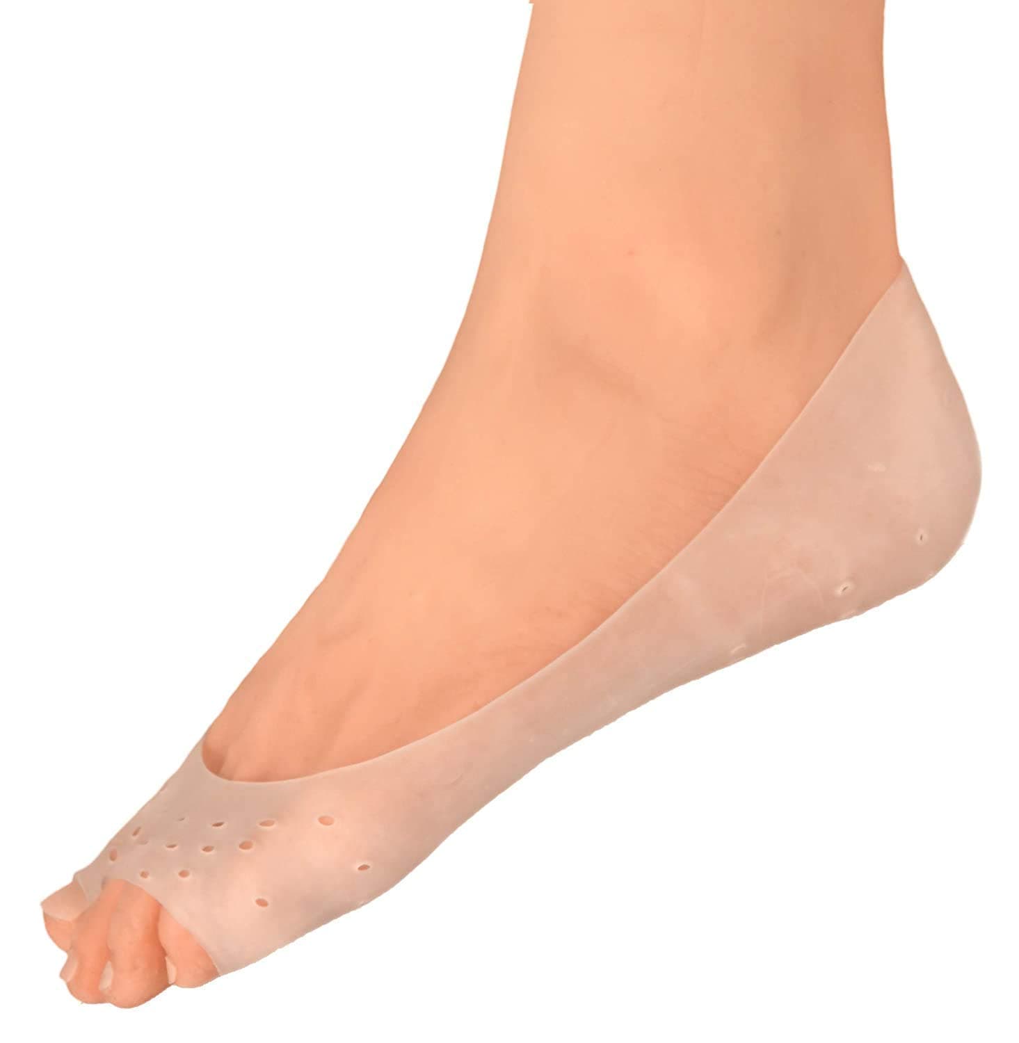 Dr. Frederick's Moisturizing Gel Socks - 4 Pieces - Prevents Dry Heels & Cracked Feet