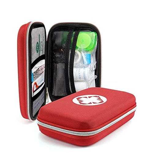 Red Case 84-Piece Water Resistant First Aid Kit for Outdoor, Home, Car & Travel