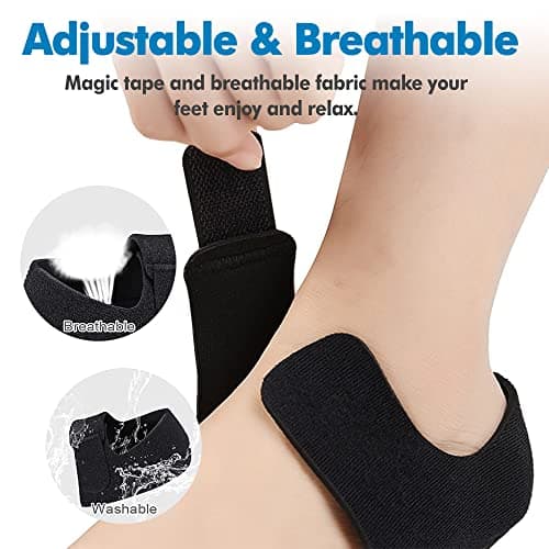 Heel Protectors for Foot Pain Relief - 2PCS Silicone Cushions for Plantar Fasciitis