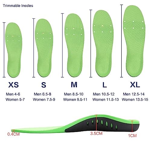 High Arch Support Insoles for Men and Women