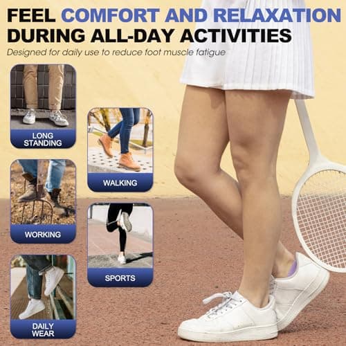 Plantar Fasciitis Insoles, Arch Support for Men and Women, Pain Relief Running and Standing All Day
