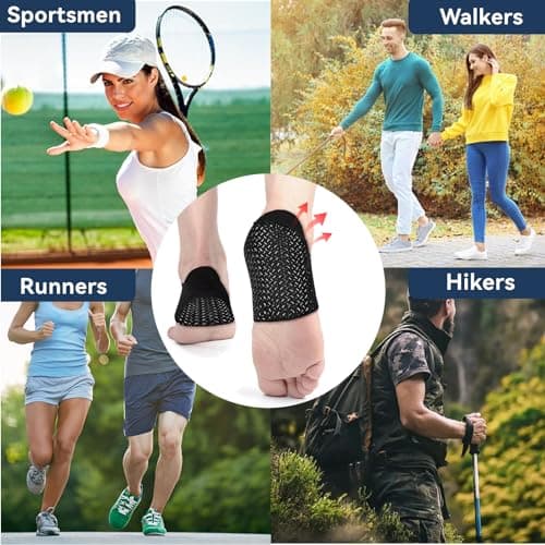 Anti-Slip Plantar Fasciitis Heel Protectors - Gel Cushion Pads (Size S)