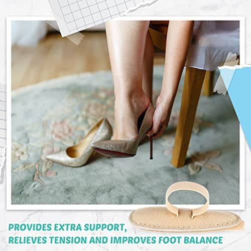 8-Piece Hammer Toe Cushion Set for Relieving Pressure on Calluses and Hammer Toes - Medium Size, Beige Color