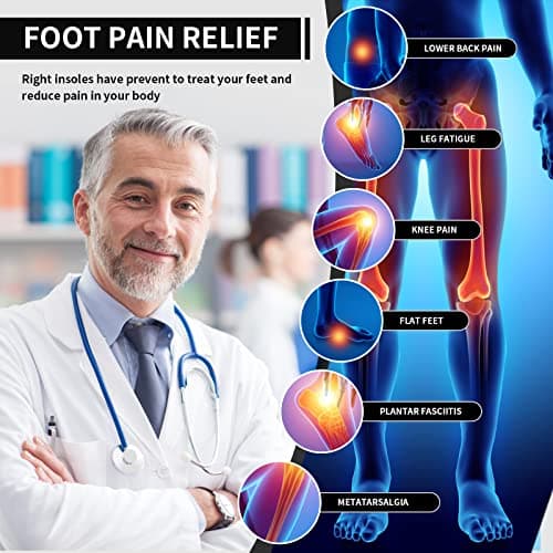 Anti Fatigue Arch Support Shoe Insoles for Men and Women with Foot Pain