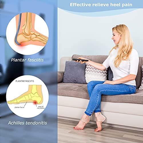 Gel Heel Protectors for Plantar Fasciitis Relief (White)