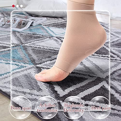Haysandy 2-Pair Achilles Tendon Heel Protector Sleeve for Tenderness and Bursitis Protection